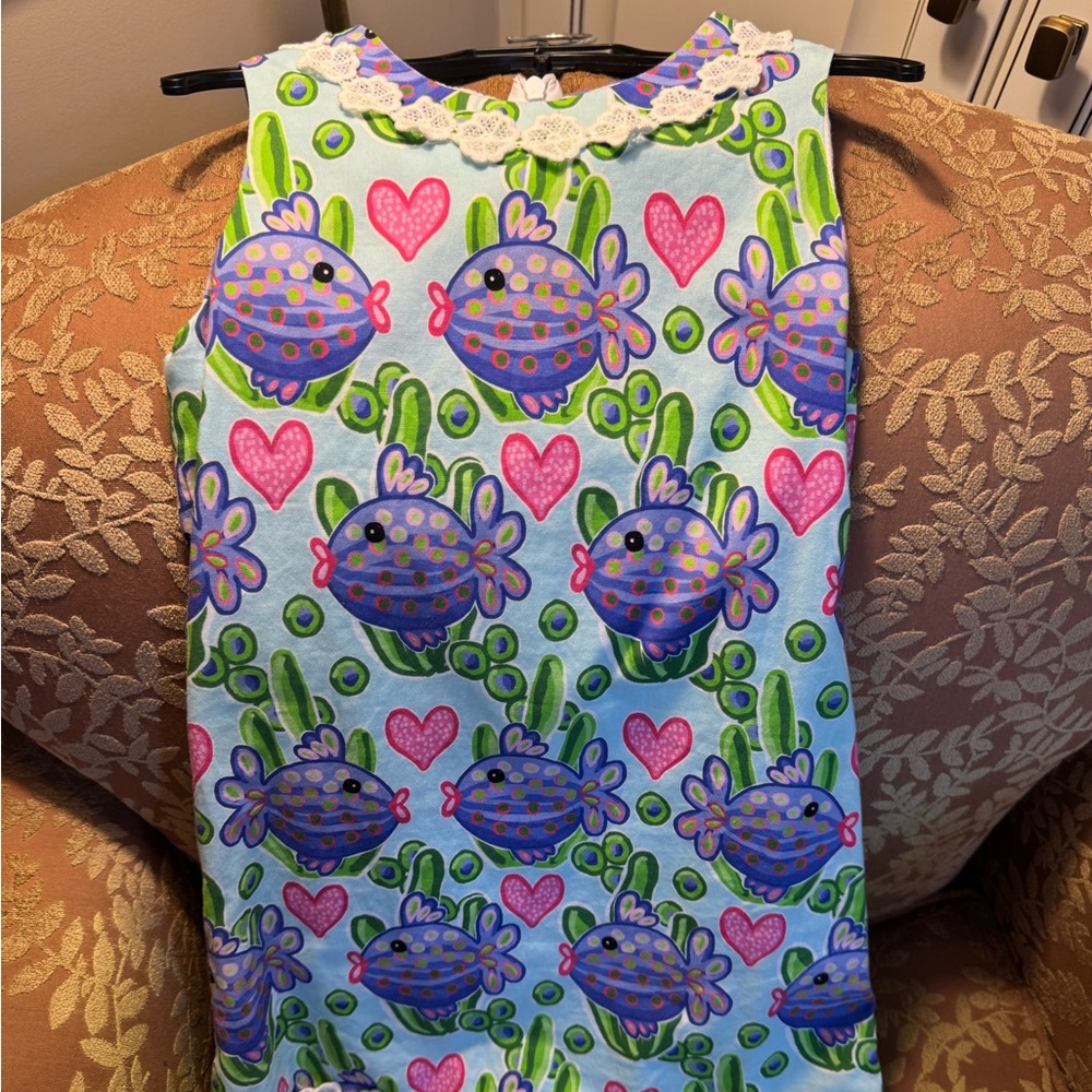 J. Bailey size 6 dress kissy fish bright print